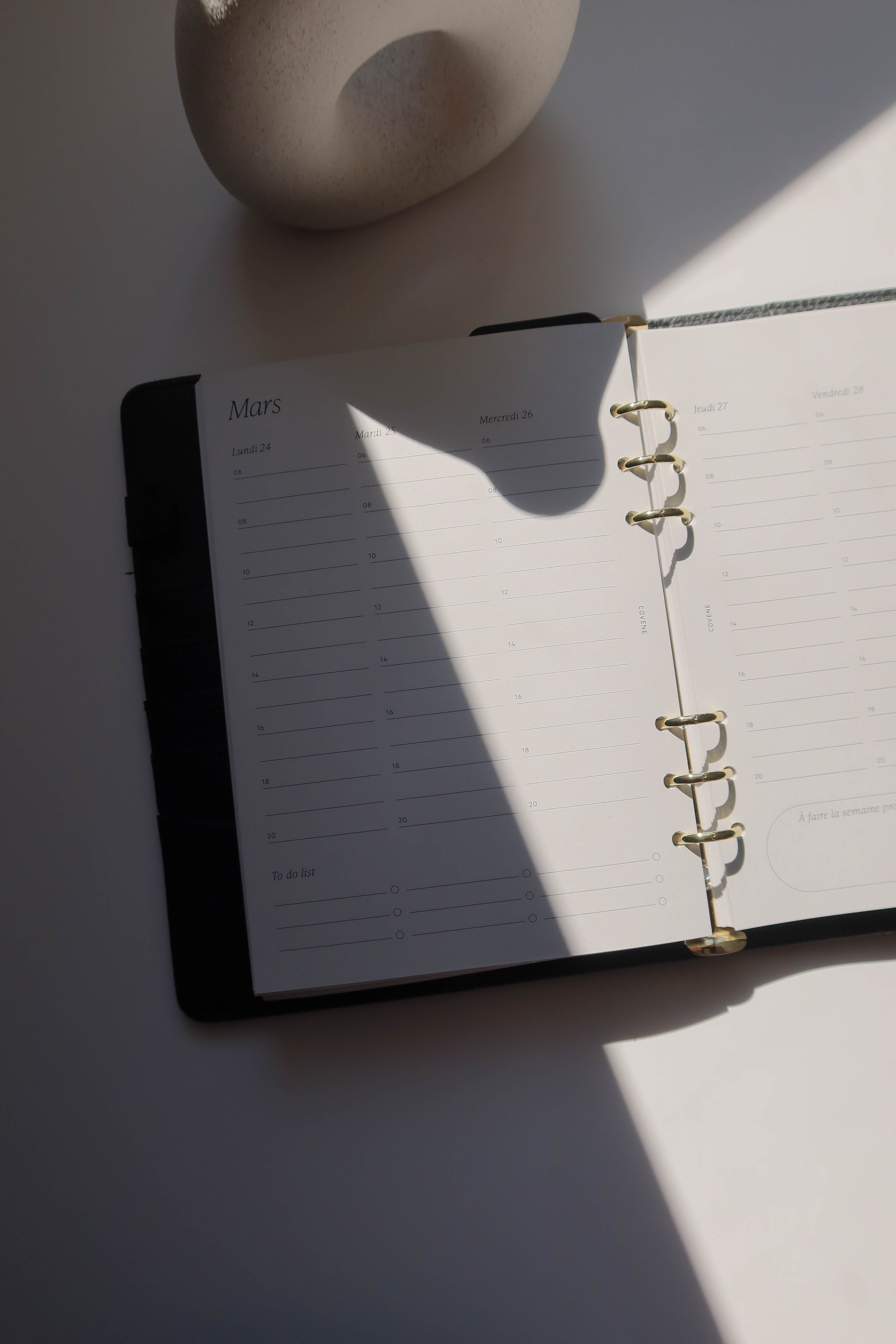 Insert daté 2025 - semainier horaires