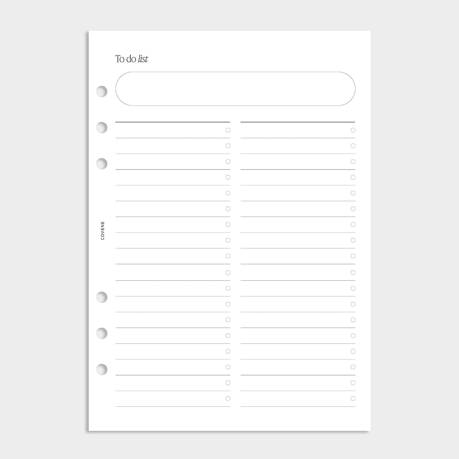 Insert To do list