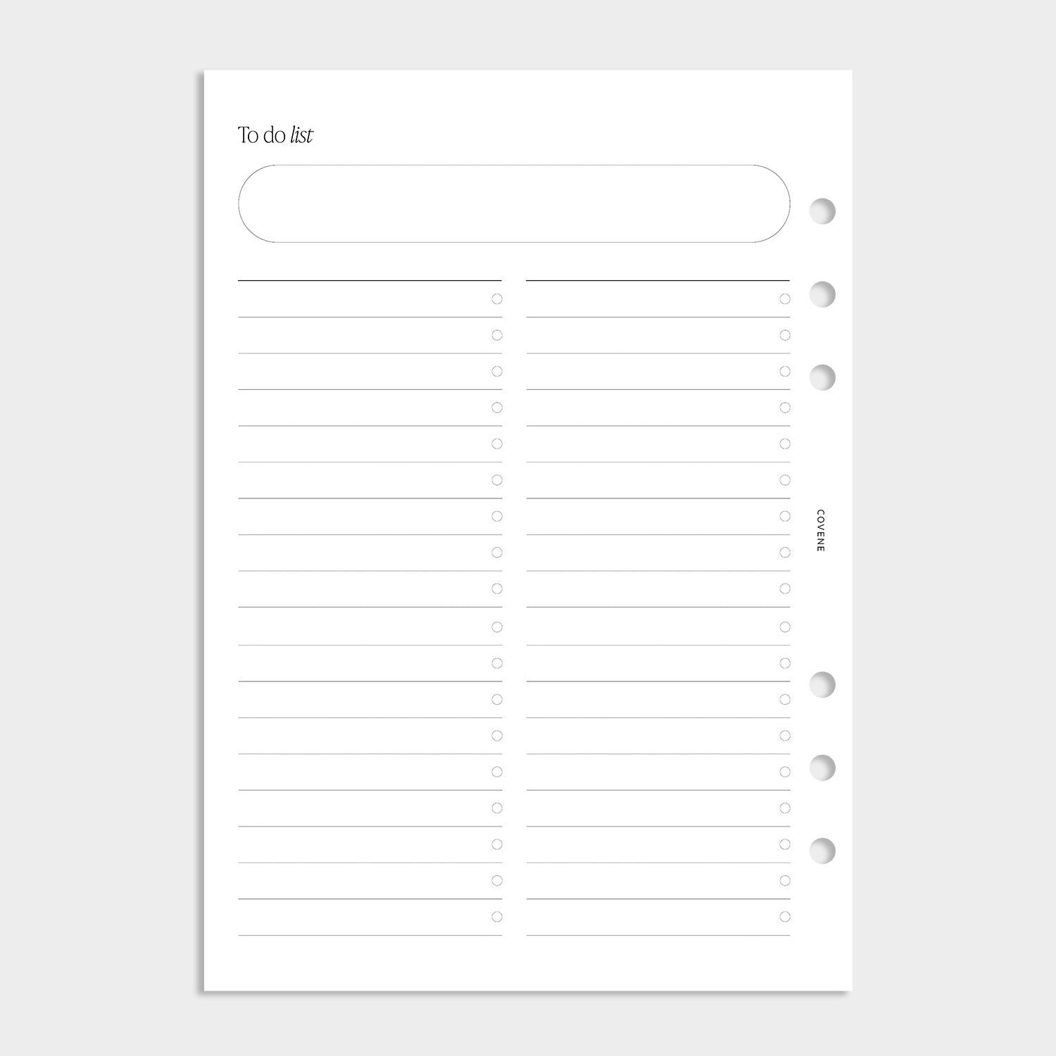 Insert To do list
