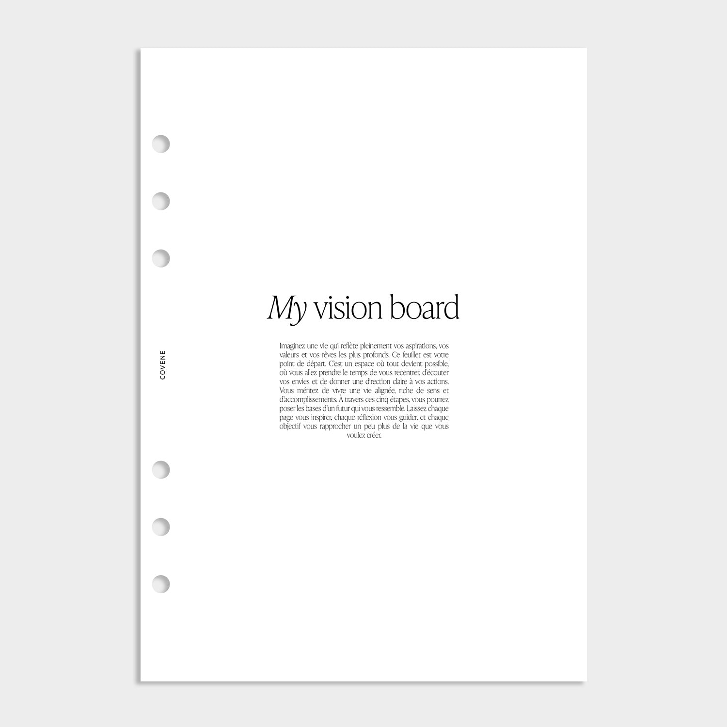 Recharge Vision board