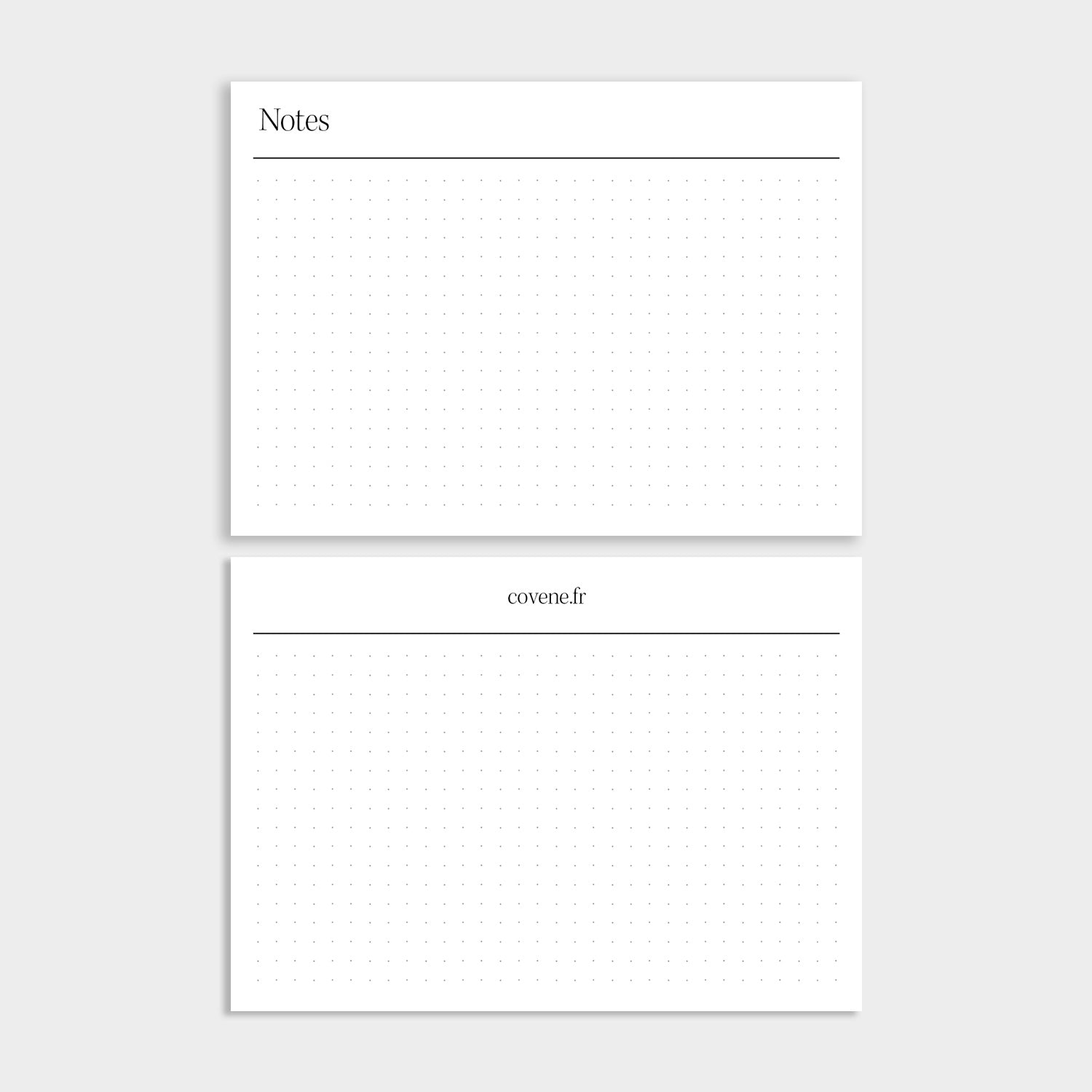 Cartes notes