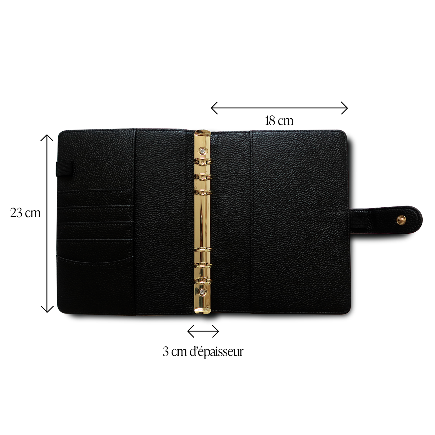 Couverture d'agenda noire