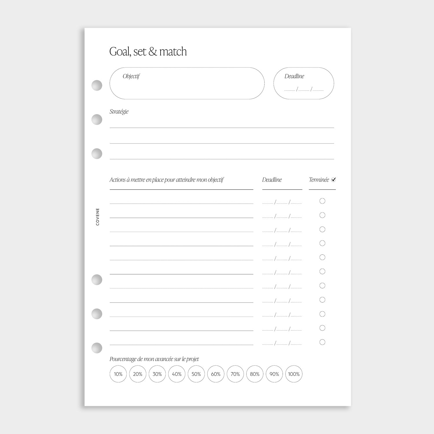 Projets & objectifs