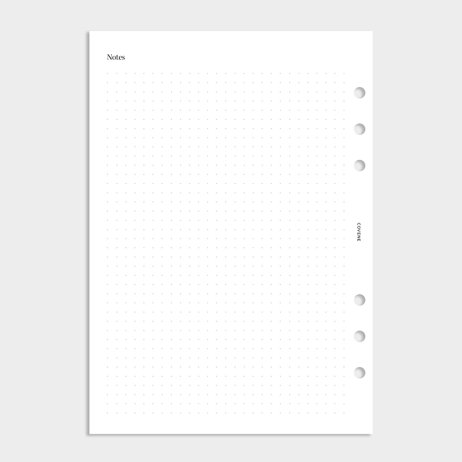 Insert notes pointillés