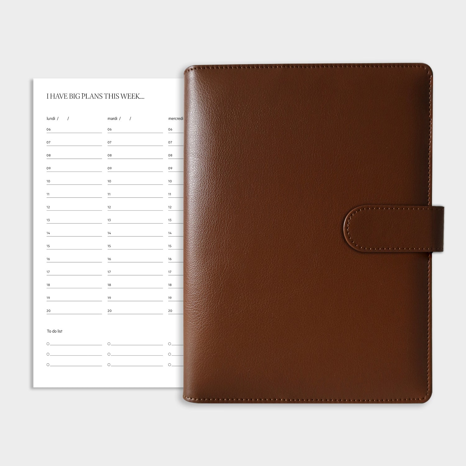 Morning coffee : 1 couverture + 1 recharge semainier