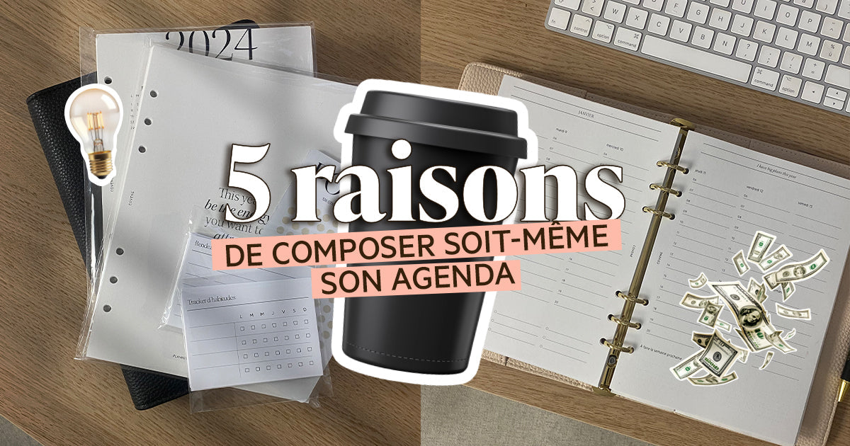 Pourquoi choisir l'agenda à composer ? Découvrez 5 avantages pour structurer votre activité, réduire la charge mentale et enfin piloter vos objectifs avec sérénité. Image