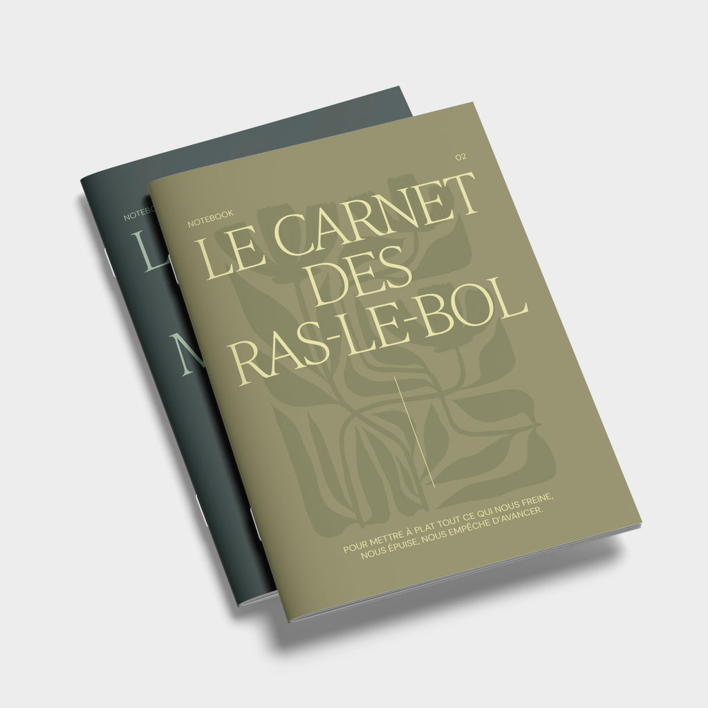 Carnet A5, carnet de notes, le carnet des ras-le-bol, notebook, introspection. Pour mettre à plat tout ce qui nous freine, nous épuise, nous empêche d'avancer