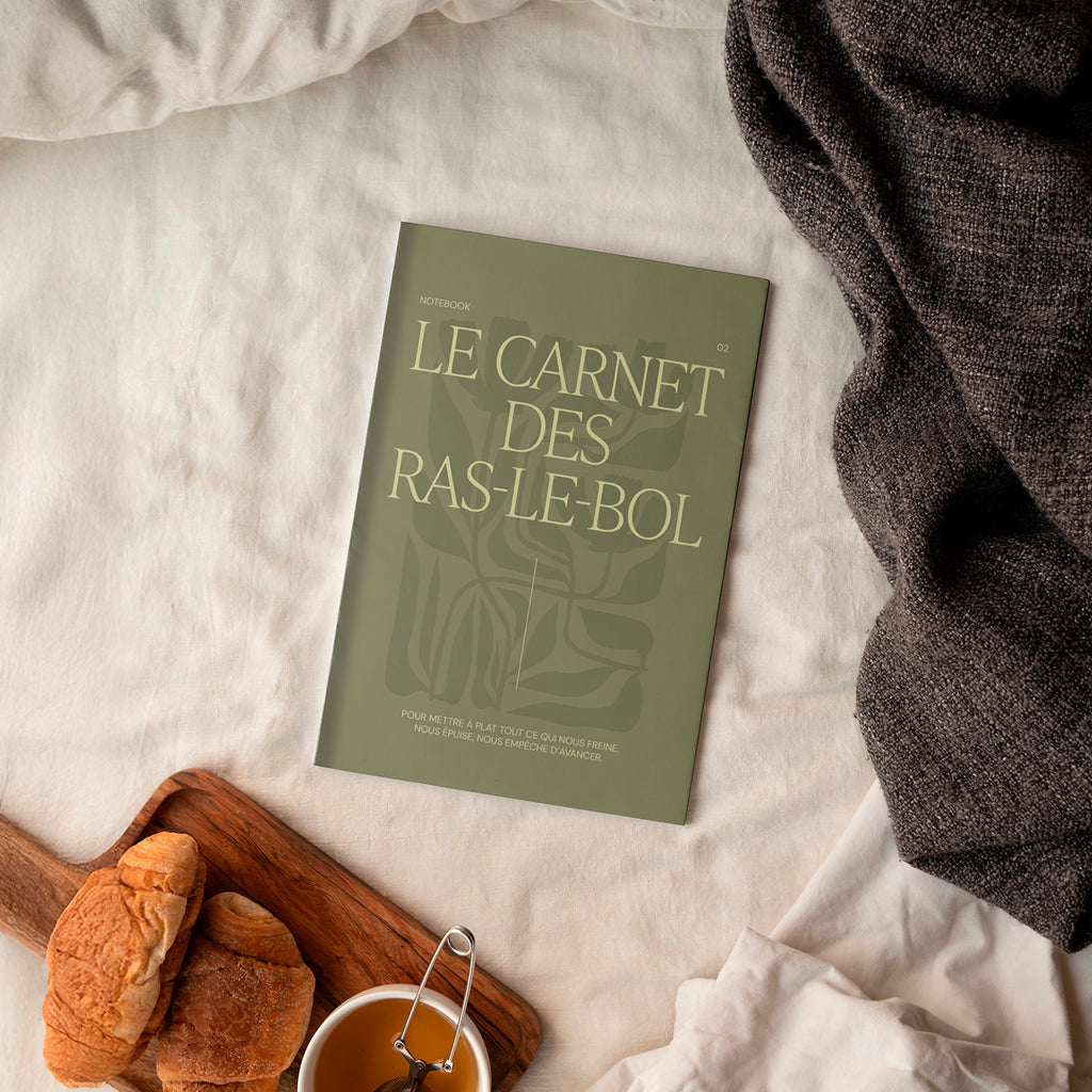 Carnet A5, carnet de notes, le carnet des ras-le-bol, notebook, introspection. Pour mettre à plat tout ce qui nous freine, nous épuise, nous empêche d'avancer