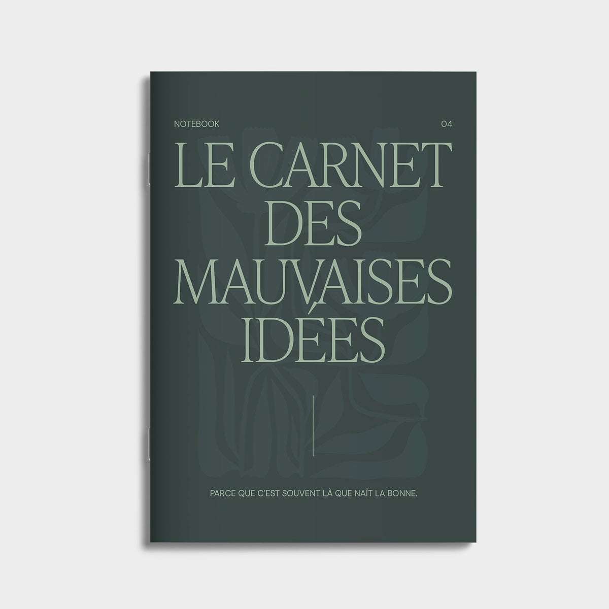 Le carnet des mauvaises idées-carnet d'introspection