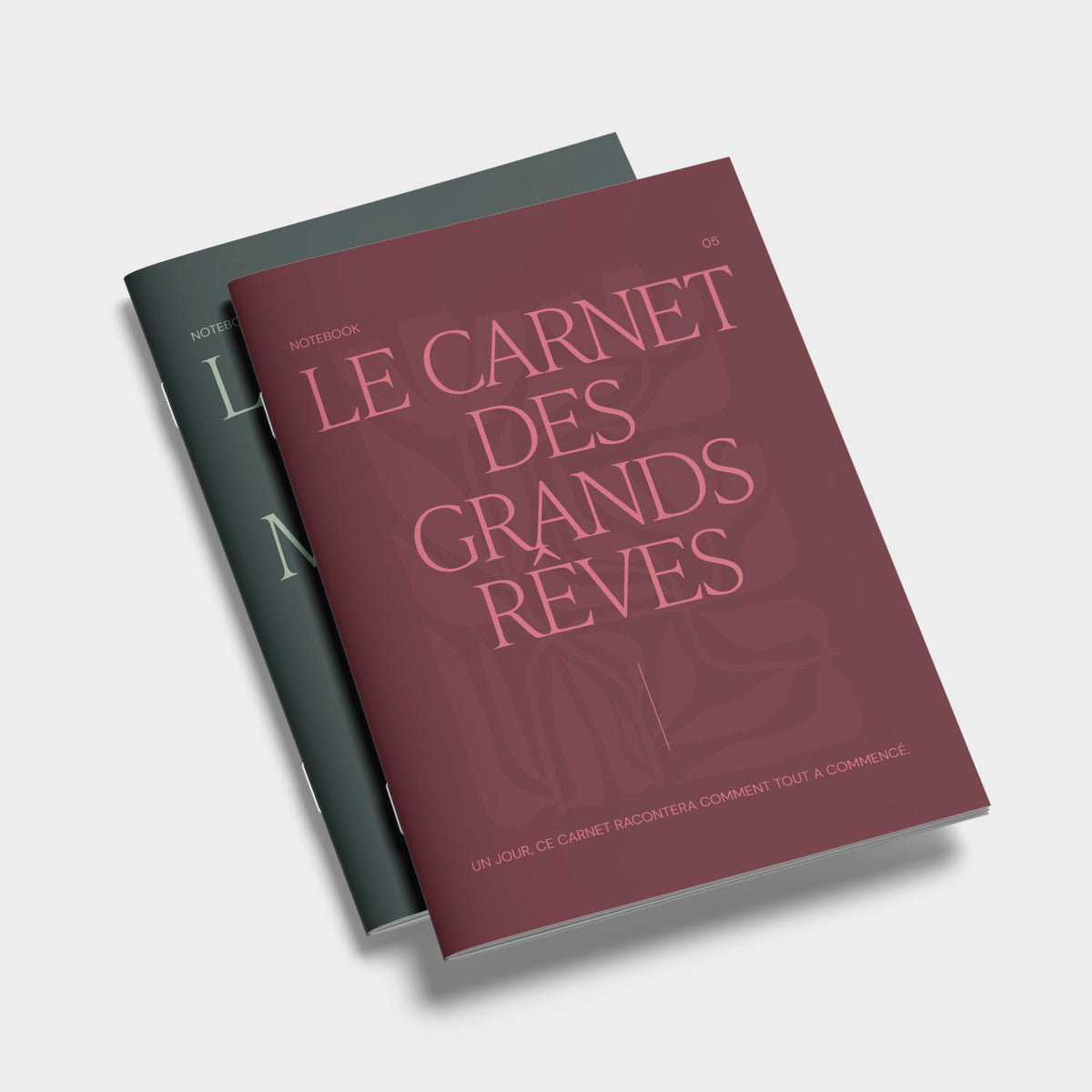 Carnet A5, carnet de notes, le carnet des grands rêves notesbook, introspection. Un jour ce carnet racontera comment tout à commencé