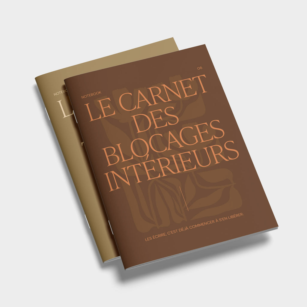 Carnet A5, carnet de notes, le carnet des blocages intérieurs notebook, introspection. Les écrire c'est déjà commencer à s'en libérer