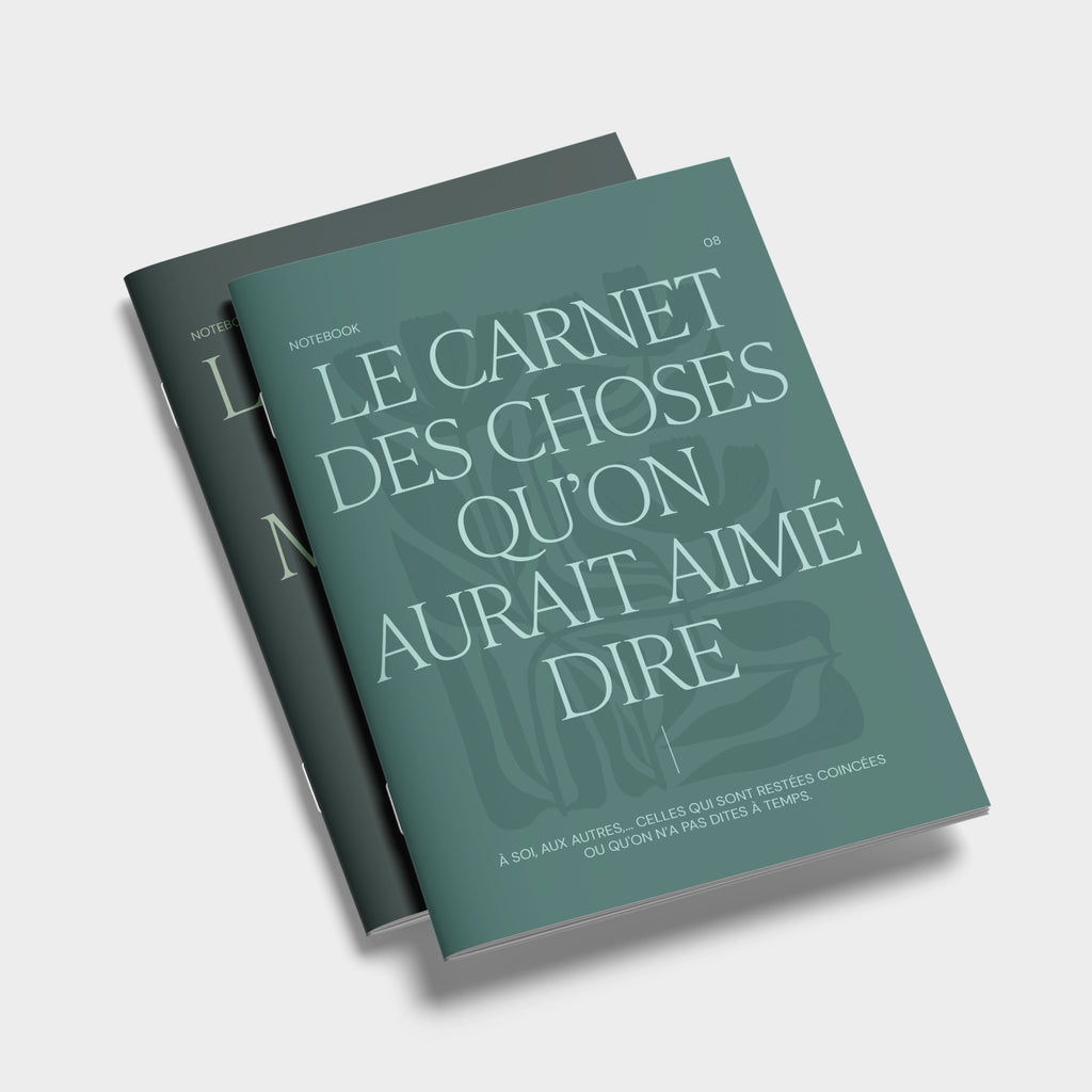 Carnet A5, carnet de notes, le carnet des choses qu'on aurait aimé dire, notebook, introspection. À soi, aux autres, celles qui sont restées coincées ou qu'on a pas dites à temps