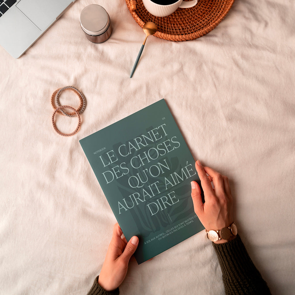Carnet A5, carnet de notes, le carnet des choses qu'on aurait aimé dire, notebook, introspection.