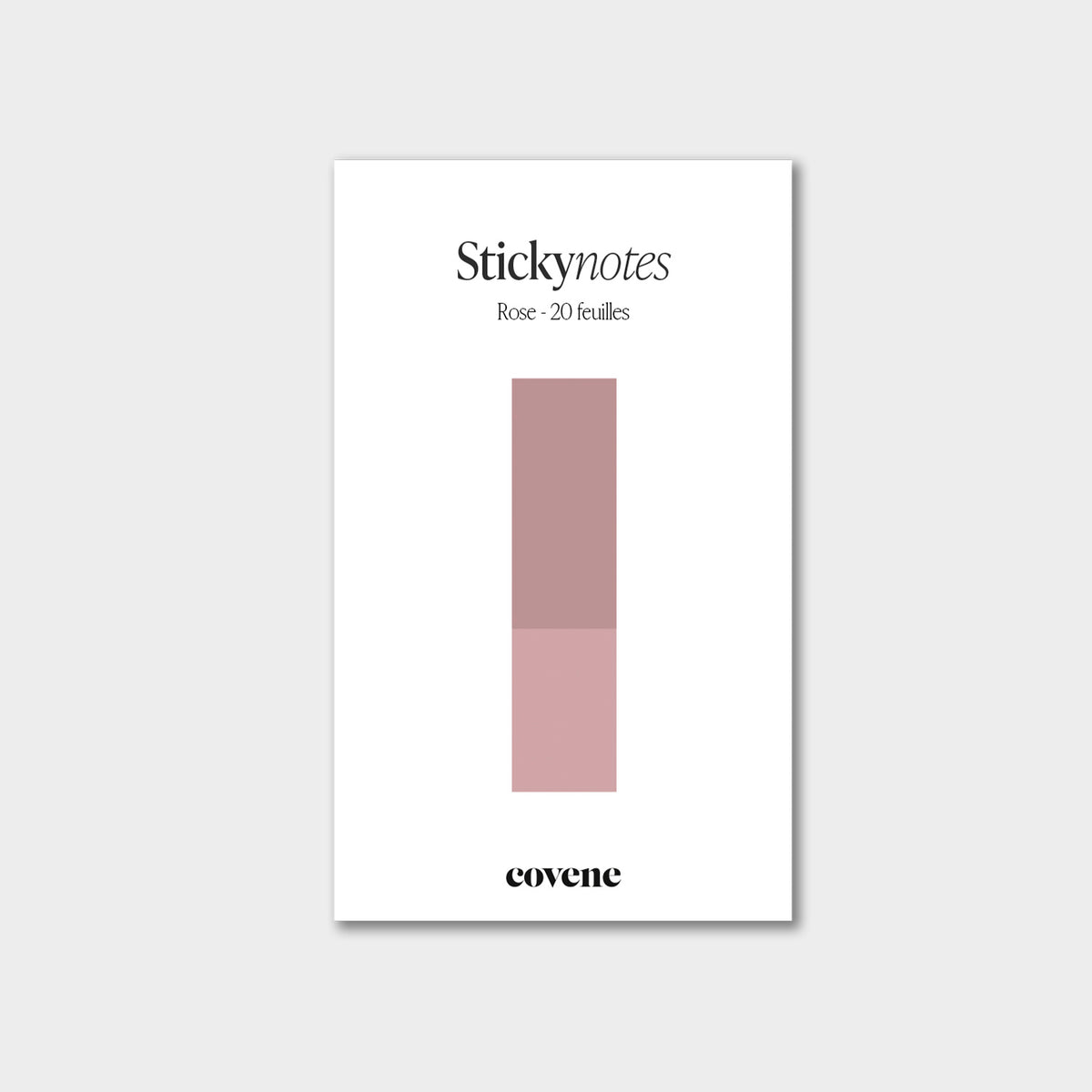 Post-it, notes adhésives colorées, sticky notes : couleur rose - 20 feuilles