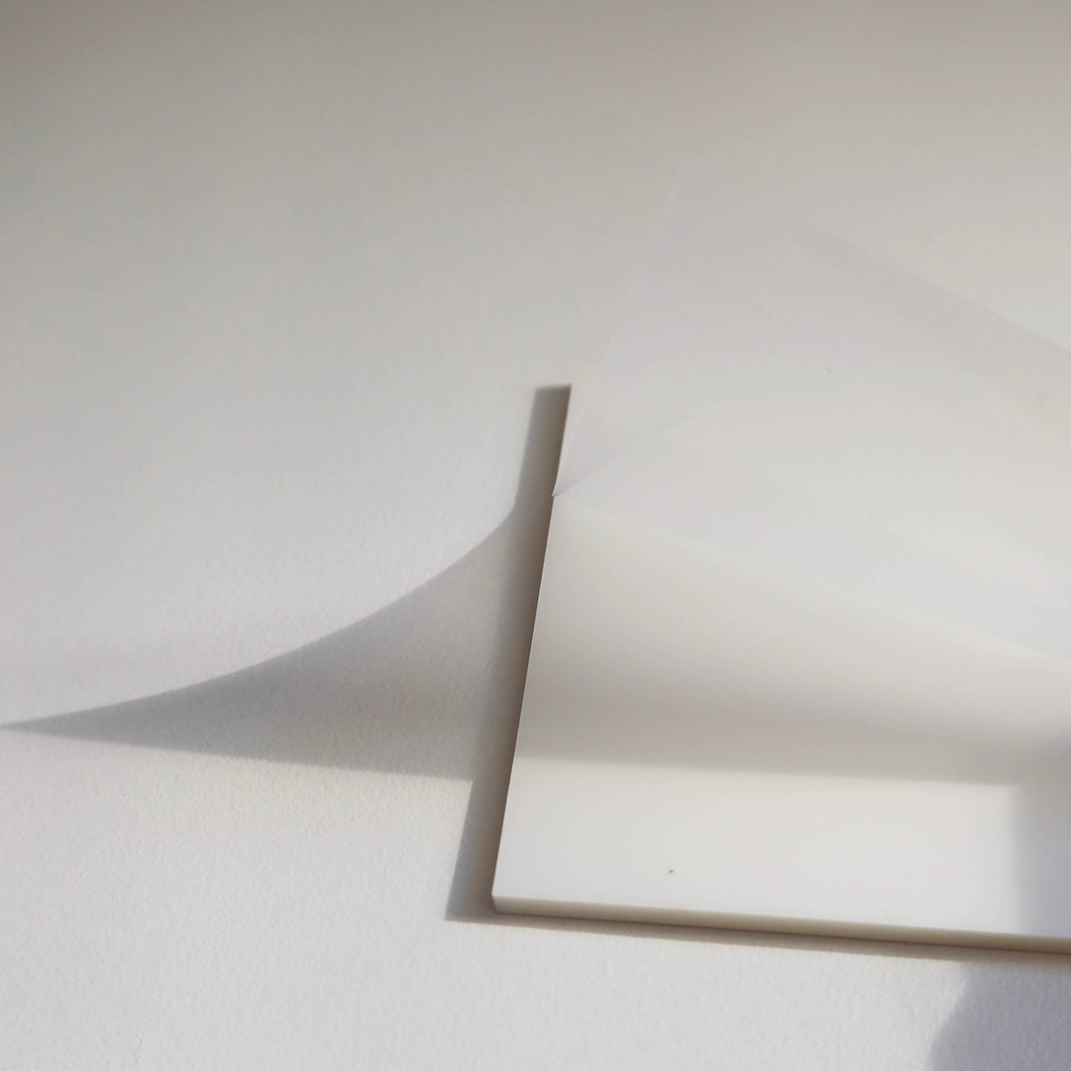 Notes adhésives transparentes - blanc
