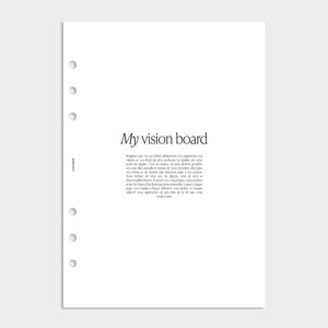 Recharge Vision board