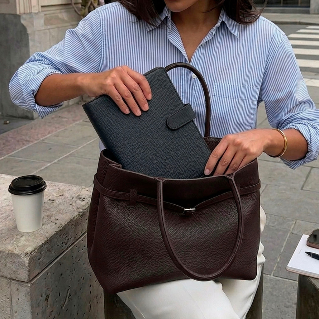 agenda noir qui rentre dans un sac à main