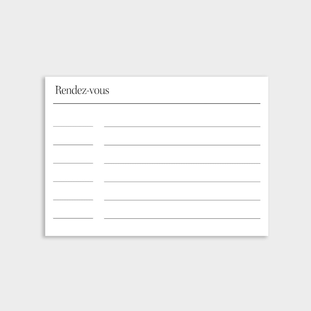 Cartes "Rendez-vous"