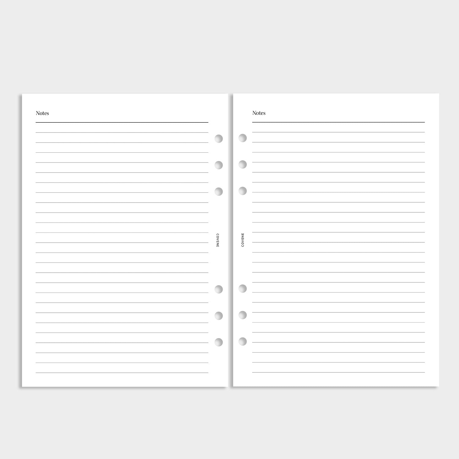 Insert notes - lignes
