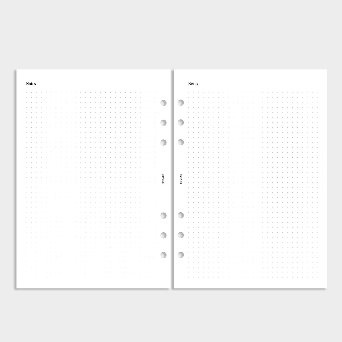 Recharge notes pointillés