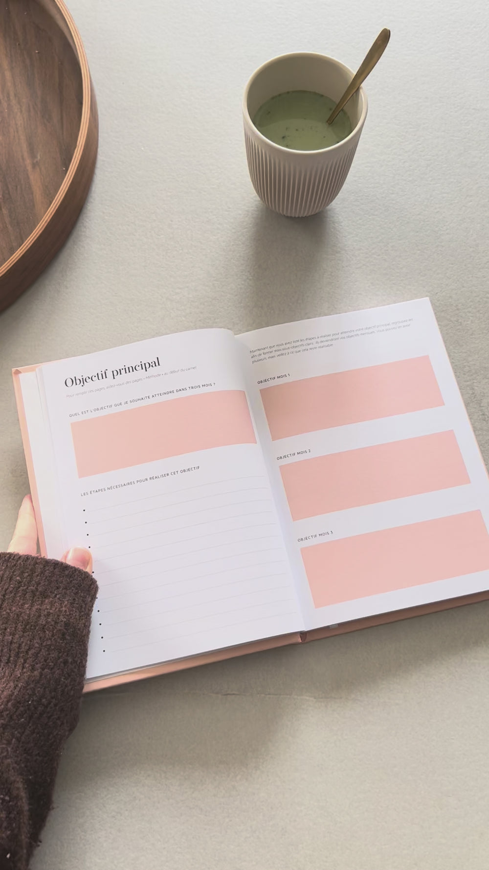 ugc - planner focus carnet de productivité unboxing - objectifs