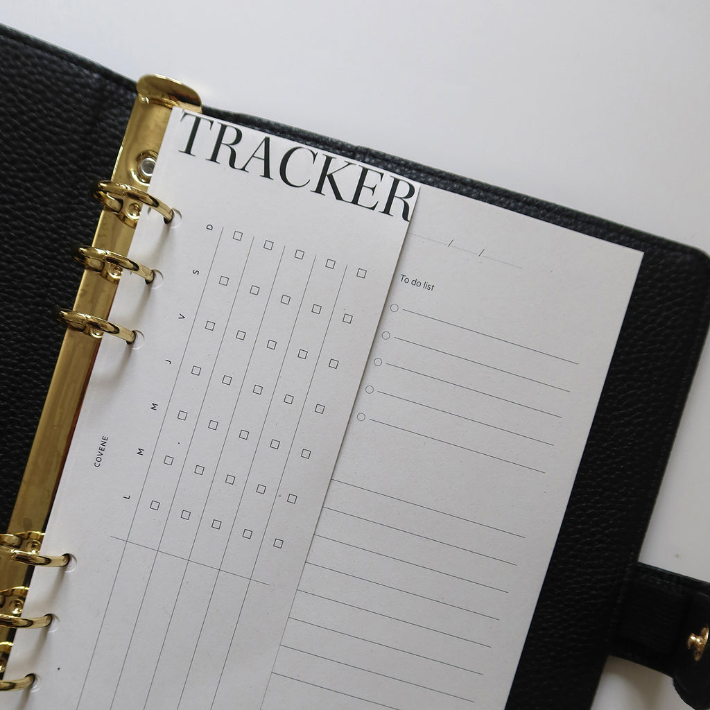 Demi-pages tracker d'habitudes